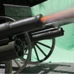 Зйомка з гарматами. Вогонь